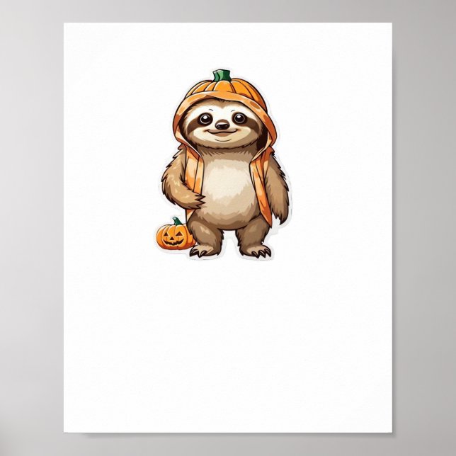 Halloween Slothster Essential T - Shirt Poster (Vorne)