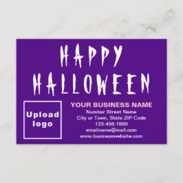 Halloween Small Lila Flat Card