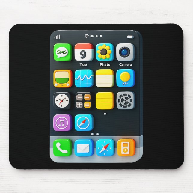 Halloween Smartphone Mobile App Mousepad (Vorne)