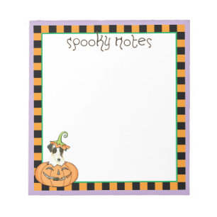 Halloween Smooth Fox Terrier Notizblock