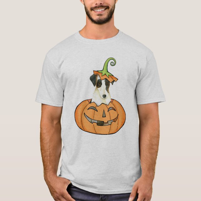 Halloween Smooth Fox Terrier T-Shirt (Vorderseite)