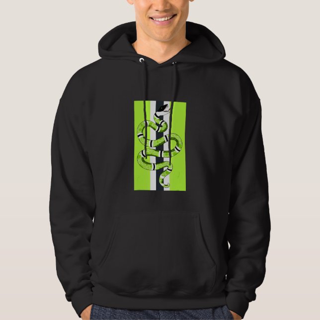 Halloween Snake Em Sneaker Match 6 Electric Gr Hoodie (Vorderseite)