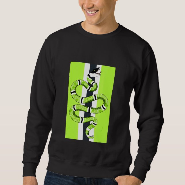 Halloween Snake Em Sneaker Match 6 Electric Gr Sweatshirt (Vorderseite)