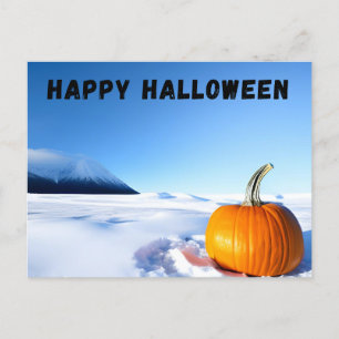 Halloween Snow Postkarte