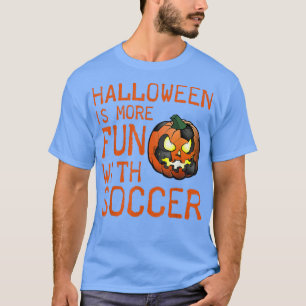 Halloween Soccer Ball Pumpkin Team Sport T- T-Shirt
