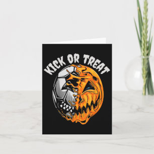 Halloween Soccer Skeleton Karte