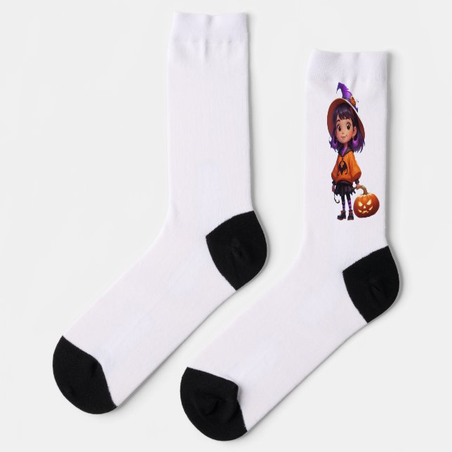 Halloween Socken (Linkes Detail)