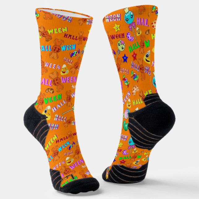 Halloween Socken (Gewinkelt)