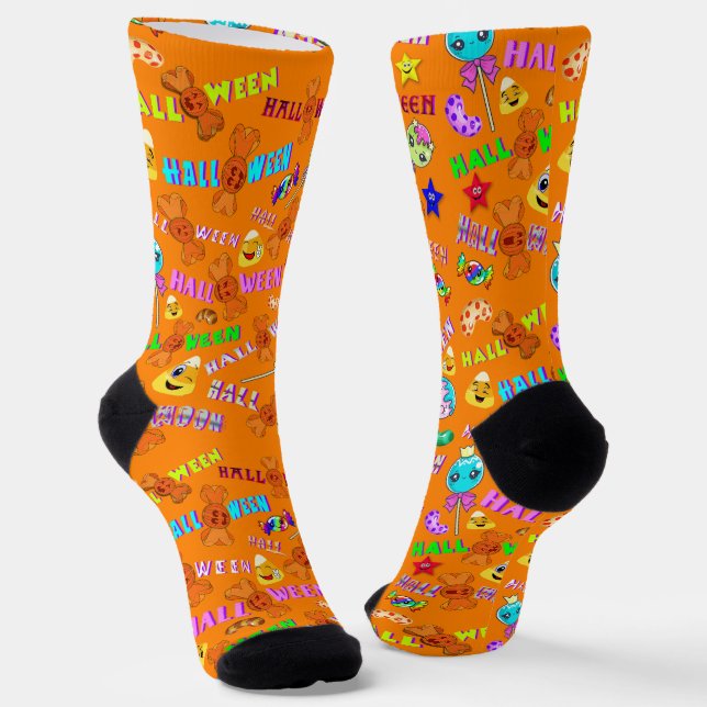 Halloween Socken (Gewinkelt)