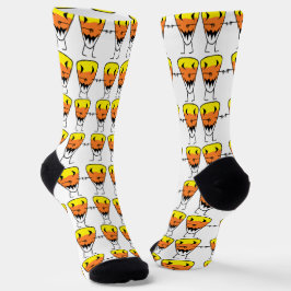 Halloween Socken mit Candy Corn Zombies