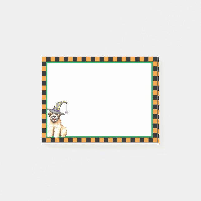 Halloween Soft Coated Wheaten Terrier Post-it Klebezettel (Vorderseite)