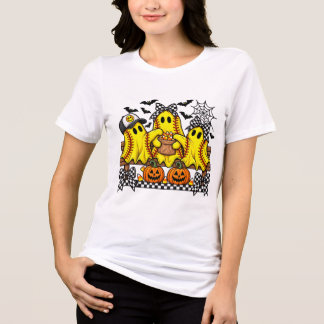 Halloween Softball PNG, Softball-Geister PNG Tri-Blend Shirt