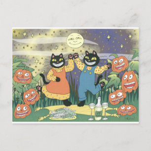 Halloween Soiree Postkarte