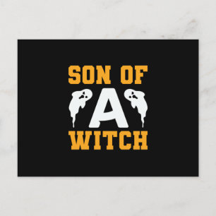 Halloween Son of A Witch Birthday Postkarte