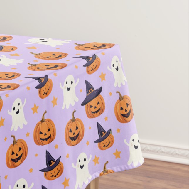 Halloween-Spaß Geister & Jack-O-Lanterns Tischdecke (Beispiel)