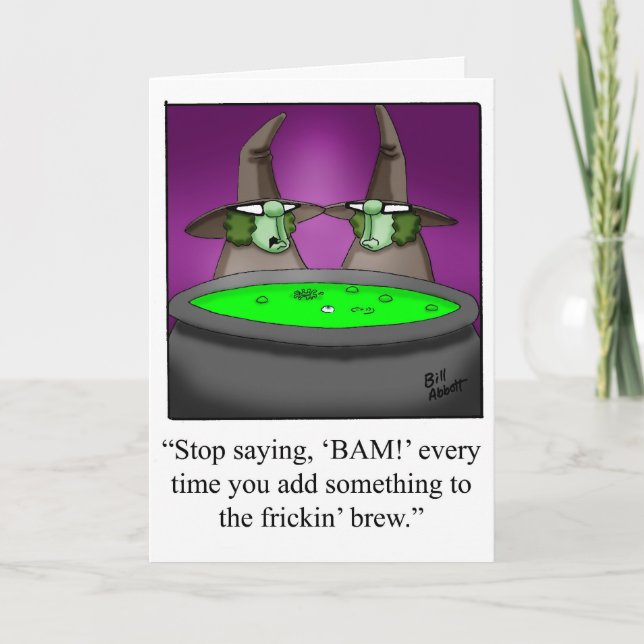 Halloween-Spaß-Grußkarte für Halloween Karte (Vorderseite)