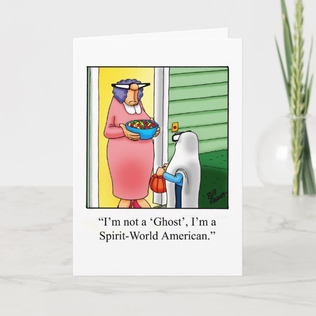 Halloween-Spaß-Grußkarte Karte (Vorderseite)