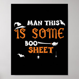 Halloween Spaß Man Das ist ein Boo-Blatt - Hallo Poster