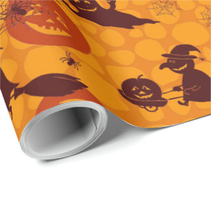 Halloween-Spaß-MattPackpapier, 30" x 15' Geschenkpapier
