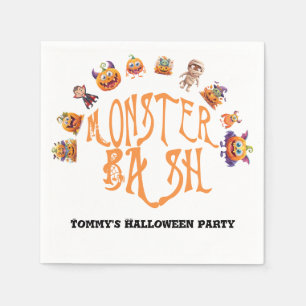 Halloween-Spaß Monster Bash Serviette