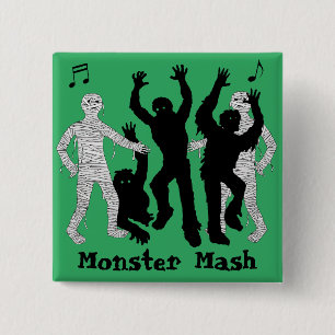 Halloween-Spaß Monster Mash Tanzparty Button