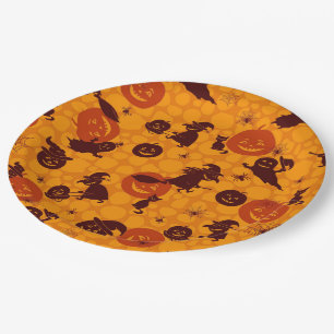 Halloween-Spaß-Papierteller 23cm Pappteller