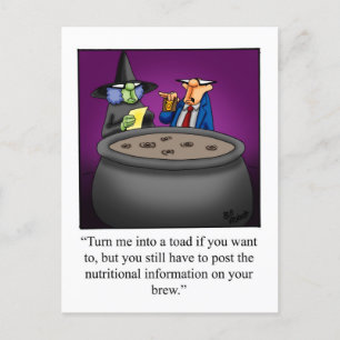 Halloween Spaß Postcard Postkarte