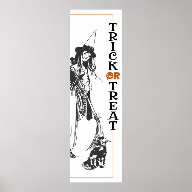 Halloween Spaß | Rotzunge und Katzentrick oder Tre Poster (Vorne)