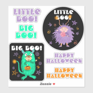 Halloween-Spaß süße Boo-Figur Aufkleber
