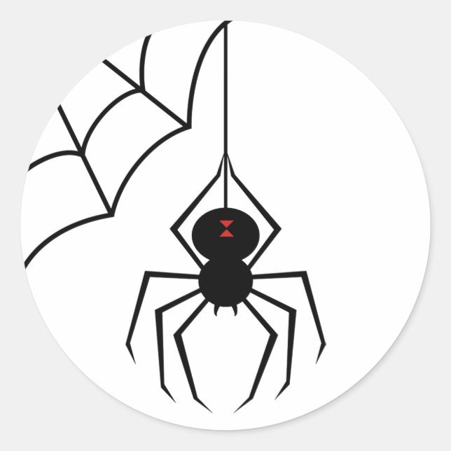 Halloween Spider Aufkleber (Vorderseite)
