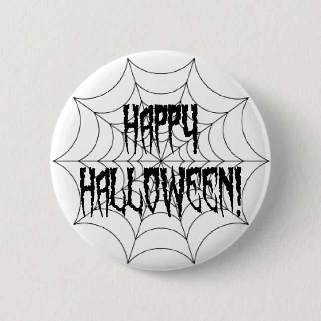 Halloween Spider Fingers und Web Button (Vorderseite)