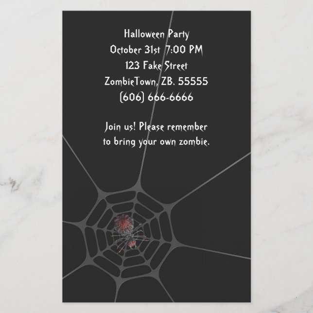 Halloween Spider - Flyer (Vorne)