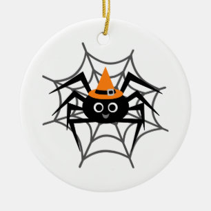 Halloween Spider in Web-Shirts und Geschenke Keramikornament