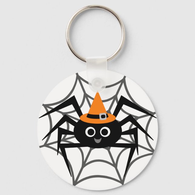Halloween Spider in Web-Shirts und Geschenke Schlüsselanhänger (Vorderseite)