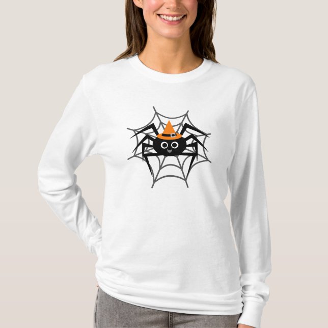 Halloween Spider in Web-Shirts und Geschenke T-Shirt (Vorderseite)