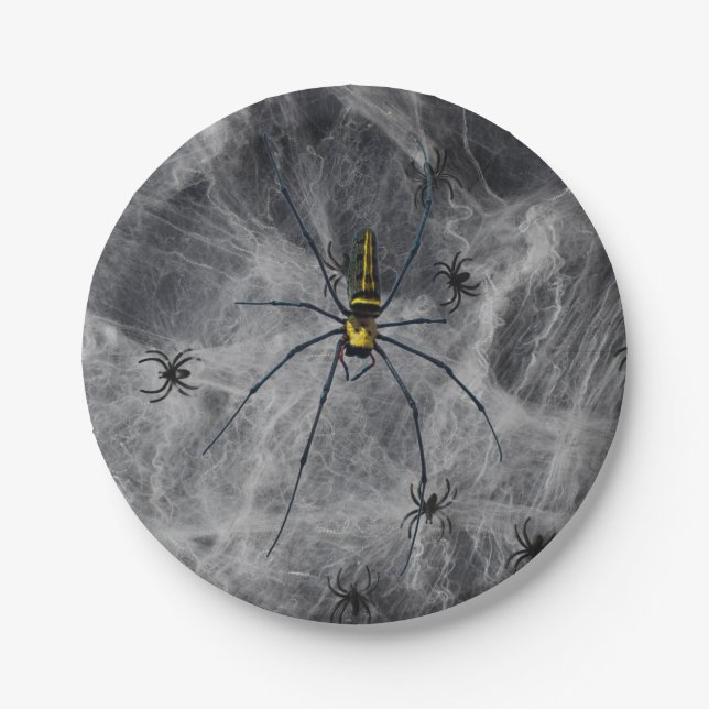 Halloween Spider Paper Plate Pappteller (Vorderseite)