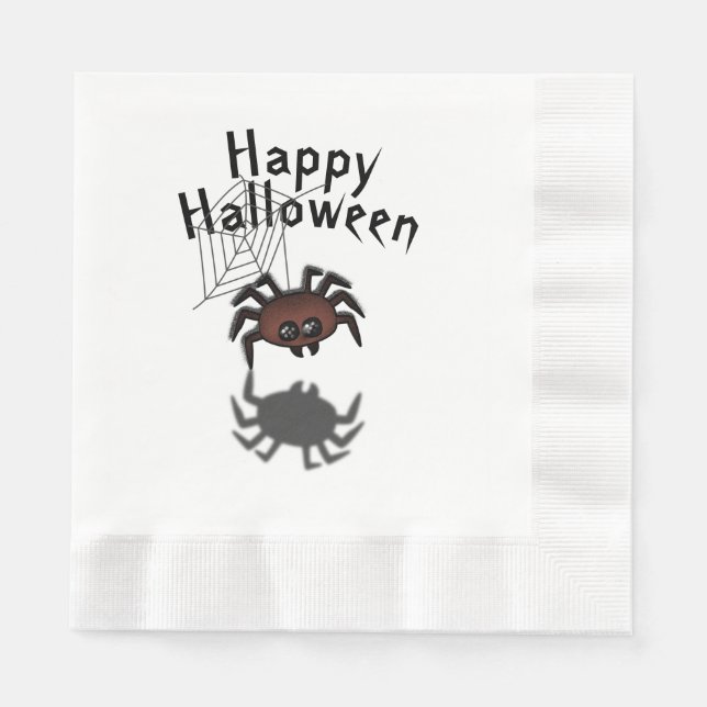 Halloween Spider Serviette (Vorderseite)