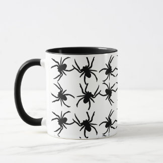 Halloween Spider Tasse Schwarz/Weiß