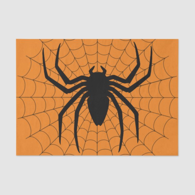 Halloween Spider Tissue Paper Seidenpapier (Vorderseite)