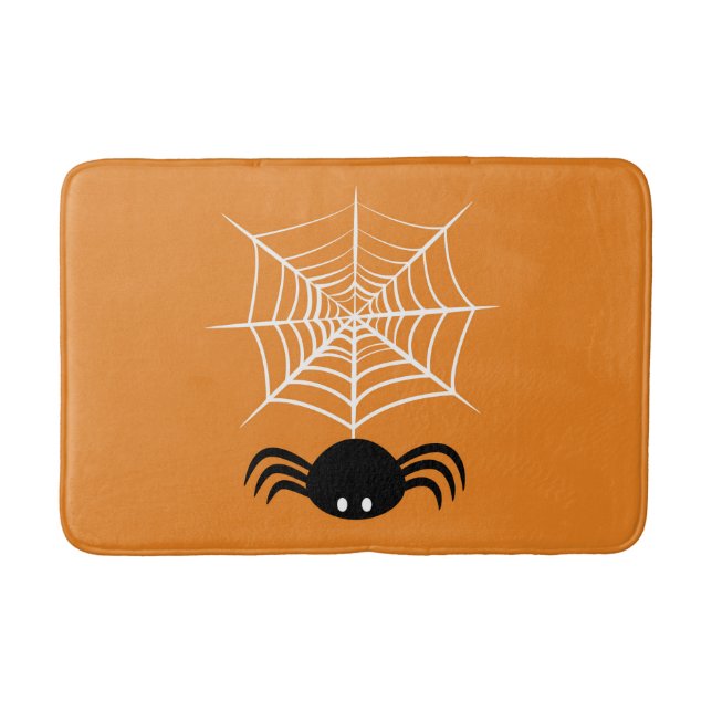 Halloween Spider Web Badematte (Vorderseite)