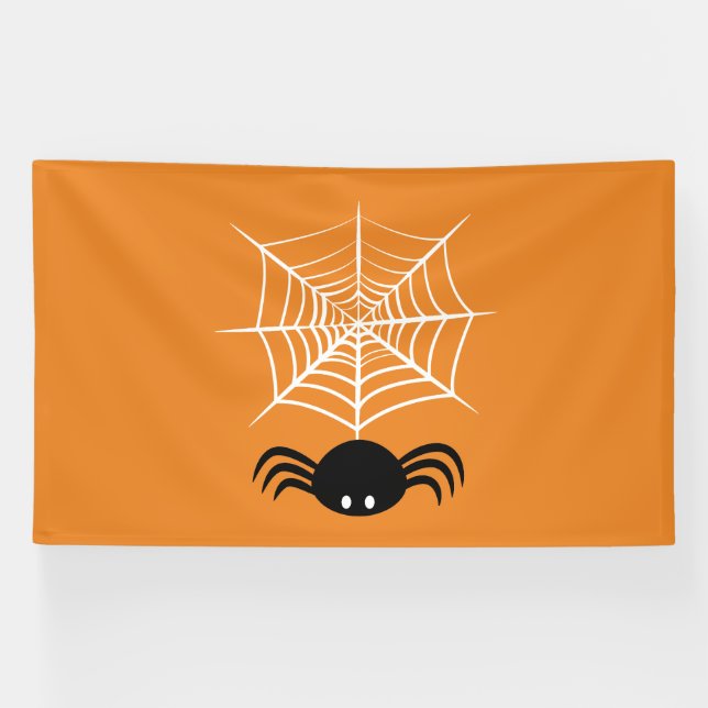 Halloween Spider Web Banner (Horizontal)