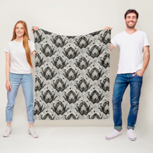 Halloween Spider Web Blanket - Nahtloses Gothic Fleecedecke