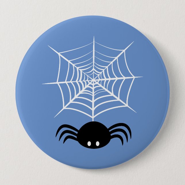 Halloween Spider Web Button (Vorderseite)