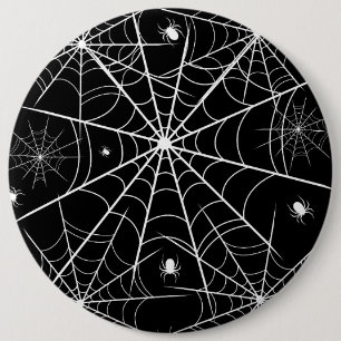 Halloween Spider Web Button
