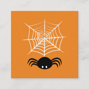 Halloween Spider Web Empfehlungskarte