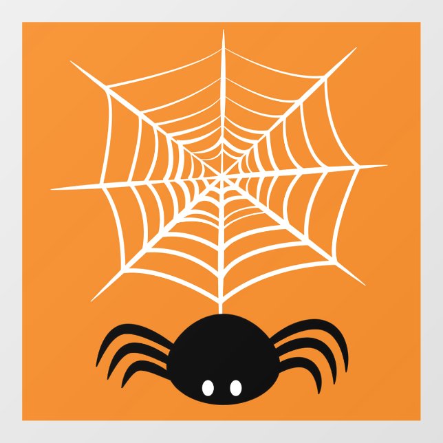 Halloween Spider Web Fensteraufkleber (Blatt)