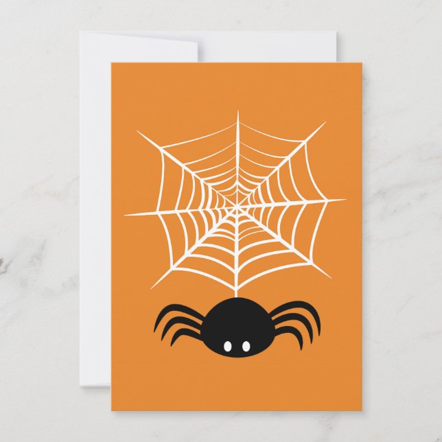 Halloween Spider Web Karte (Vorderseite)