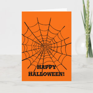 Halloween Spider Web Karte