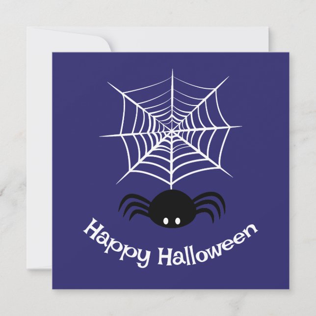 Halloween Spider Web Karte (Vorderseite)