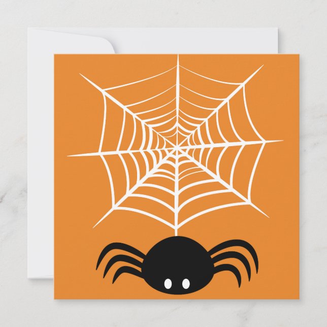 Halloween Spider Web Karte (Vorderseite)
